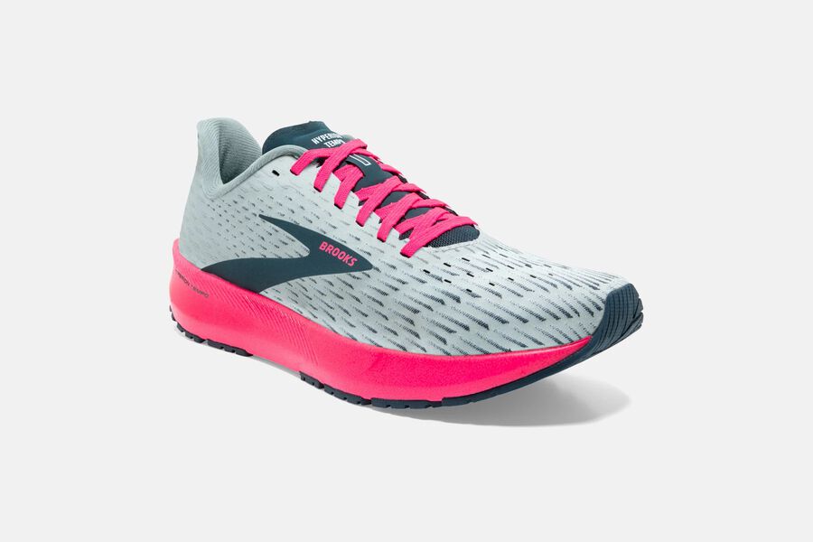 Brooks Israel Hyperion Tempo Road Running Shoes Womens - Grey/Pink - PWB-695748